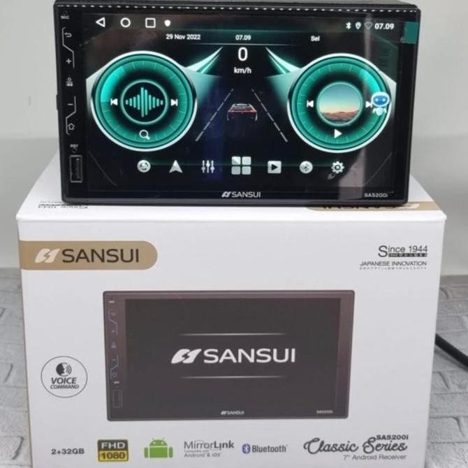 * Head Unit Android Sansui 7 Inch Ram 2/32 Gb Top Sansui Classic Android *