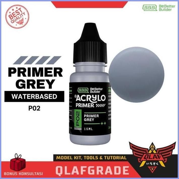

READY ACRYLO PRIMER SURFACER CAT ACRYLIC HANDBRUSH AIRBRUSH GUNDAM MODEL KIT TERLARIS
