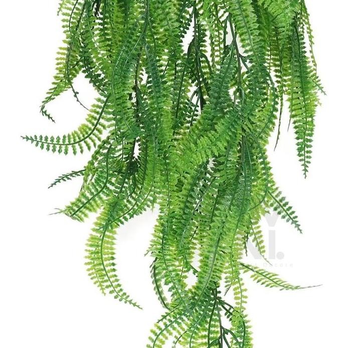 Recomended Daun Juntai Gantung Pakis Plastik 80Cm Tanaman Rambat Palsu Sulur Artificial Dekorasi Rum