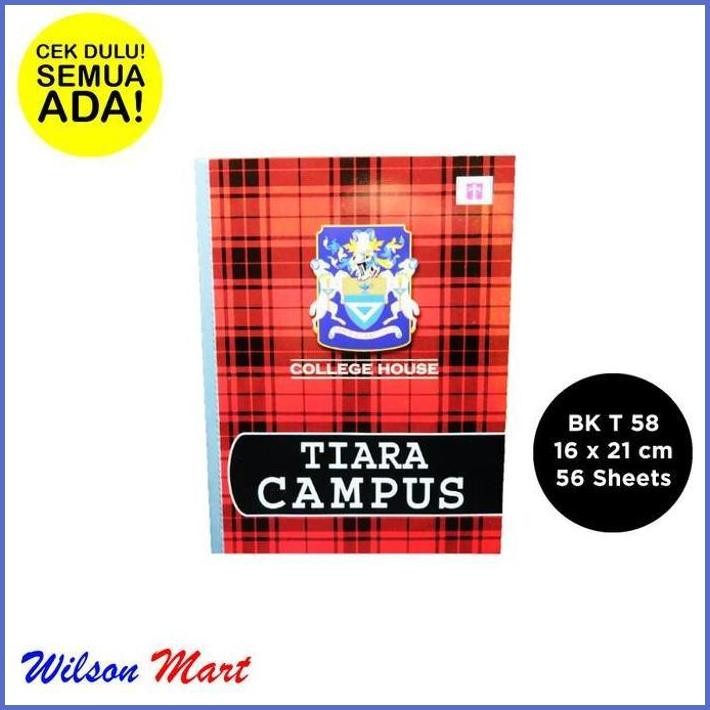 

STOCK NEW BUKU TULIS TIARA CAMPUS TIARA SHAKTI BK T 58 ISI 56 SHEETS 16 X 21 CM TERLARIS