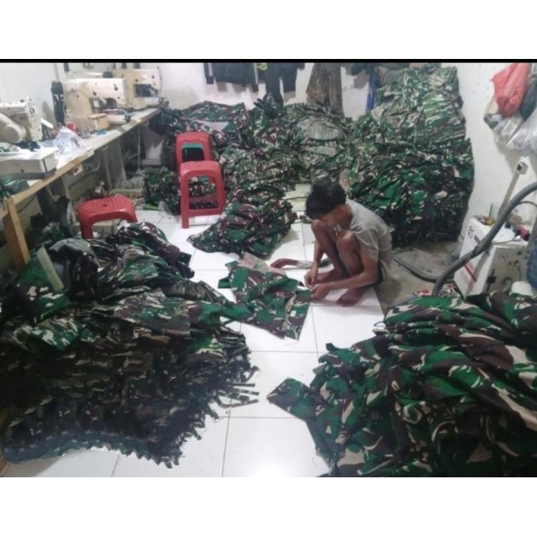 Baju Pdl Balotelli Semi Woll Warna Gelap Anti Luntur  / Baju Pdl Tni / Pdl Tni / Baju Pdl Baloteli /