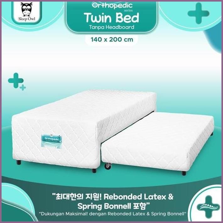 READY SLEEP OWL SPRINGBED 2IN1 ORTHOPEDIC REBONDED 140 X 200 | KASUR SORONG ANAK 2 IN 1 TERBARU