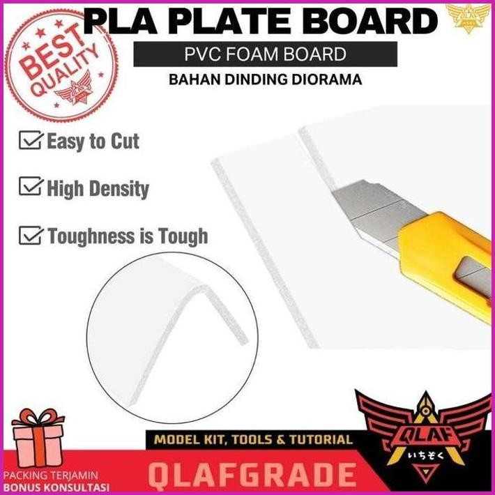 

READY STOCK PLA PLATE BOARD PVC FOAM 1MM DIORAMA DINDING MAKET SCALE MODEL TERLARIS