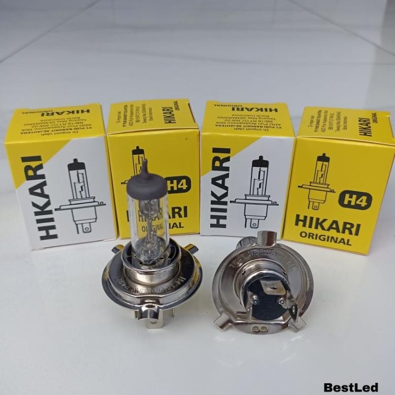 Bohlam Lampu Depan Halogen Motor Mobil H4 12 Volt