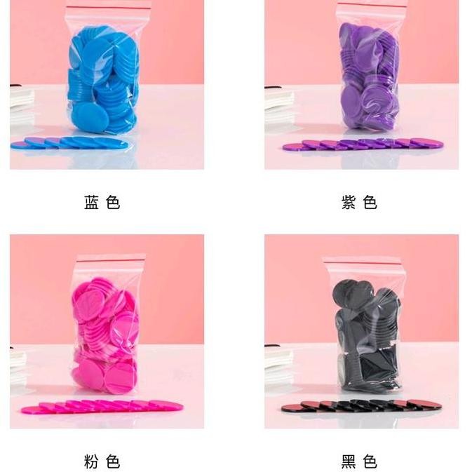 mainan plastik koin warna isi 100pcs