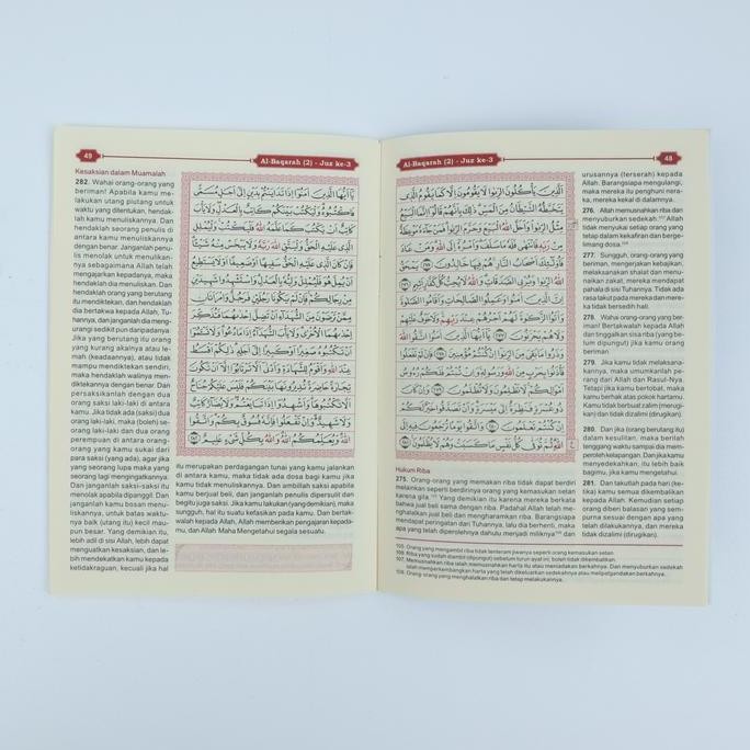 Al-Quran Terjemah Perjuz A6 Al Ghaffaar AlQuran Qur'an Per 1 Juz Saku