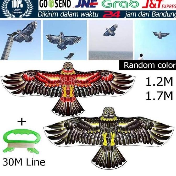 Hemat Mainan Layangan Elang Jumbo Burung 1.7M Mainan Layang Layang Anak Pcs