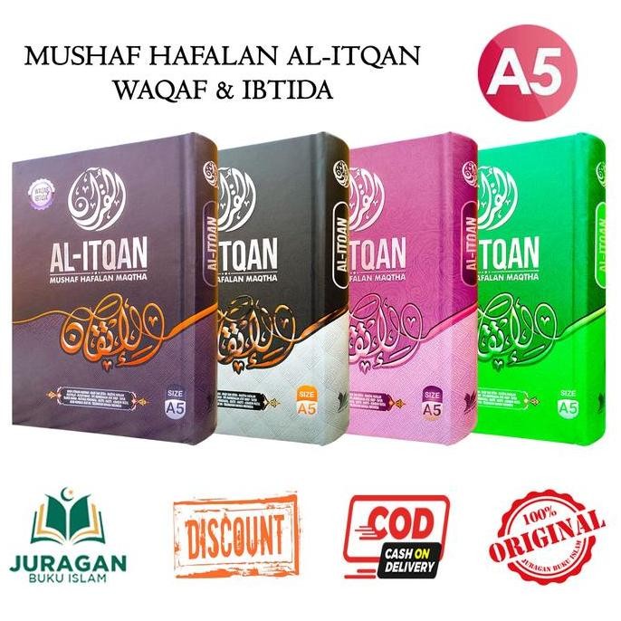 Mushaf Hafalan AL-ITQAN Rasm Utsmani Madinah Terjemah Waqaf & Ibtida