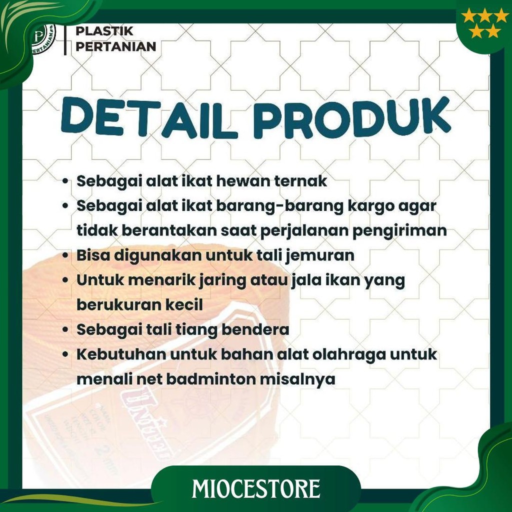 

Tali Tampar United Serbaguna Ukuran 1.5 Mm 1 Roll / Panjang 220 Meter Gratis Ongkir