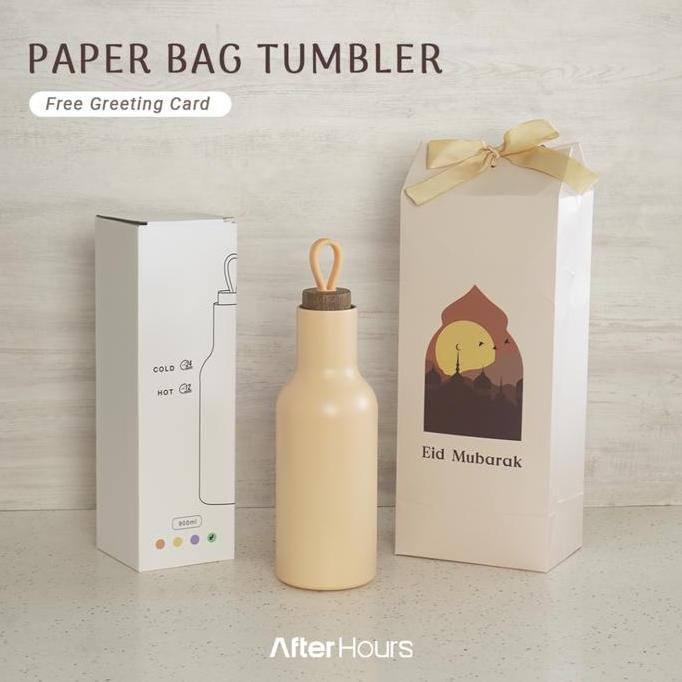 

Paper Bag Tumbler - Free Greeting Card Souvenir Kado Hampers Lebaran Gift Ramadhan Allshop