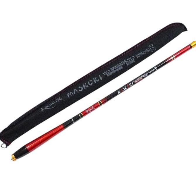 Joran Tegek Pancing Carbon Katana Maskoki Ruas Pendek Termurah