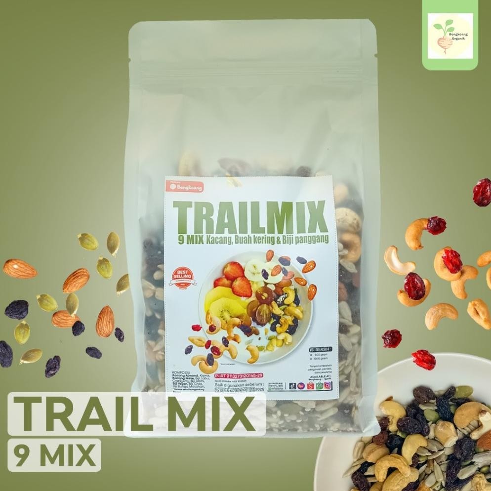 

Super Trail Mix 250Gr - Almond, Cranberry, Pumpkin Seed, Cashew, Raisin, Sunflower Seed Biji-Bijian Kacang-Kacangan