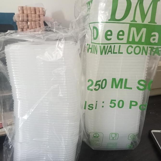 Thinwall Kotak 250 ml / Thinwall DM SQ 250 Square