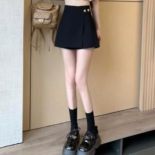 Df268>> Skirt Rok / Rok Celana Pendek Button Gold