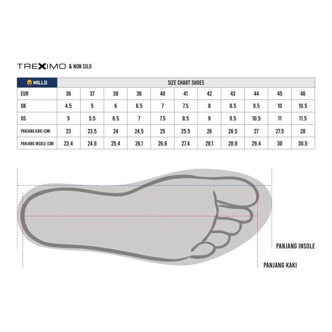 Mills Sepatu Treximo Omega White/Gold 9100103