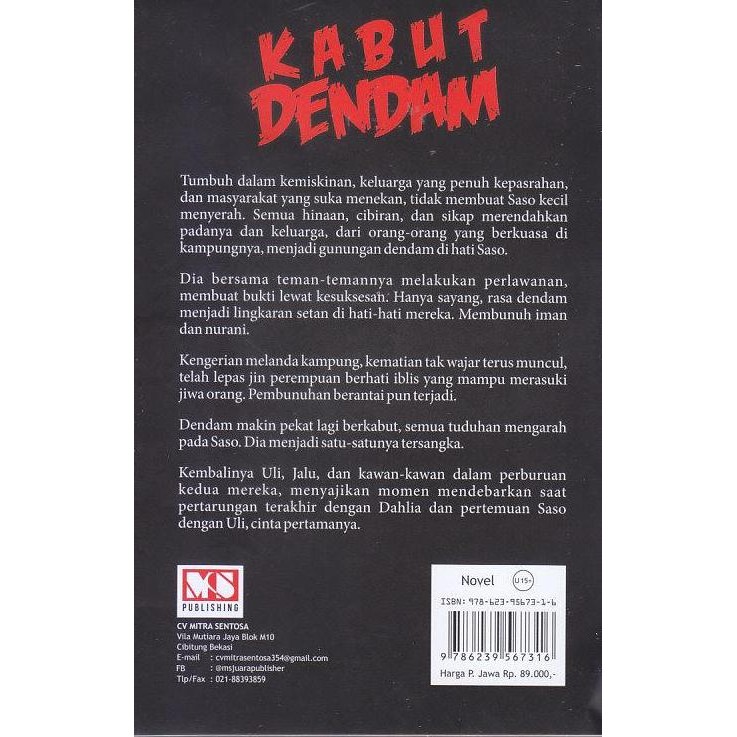 Kabut Dendam - Ciayo Indah - MS Publishing