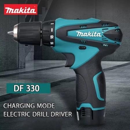 FMT Makita DF330D 12V Bor Nirkabel Isi Ulang Cepat dari Jepang, daya tinggi 13mm baterai lithium, bu