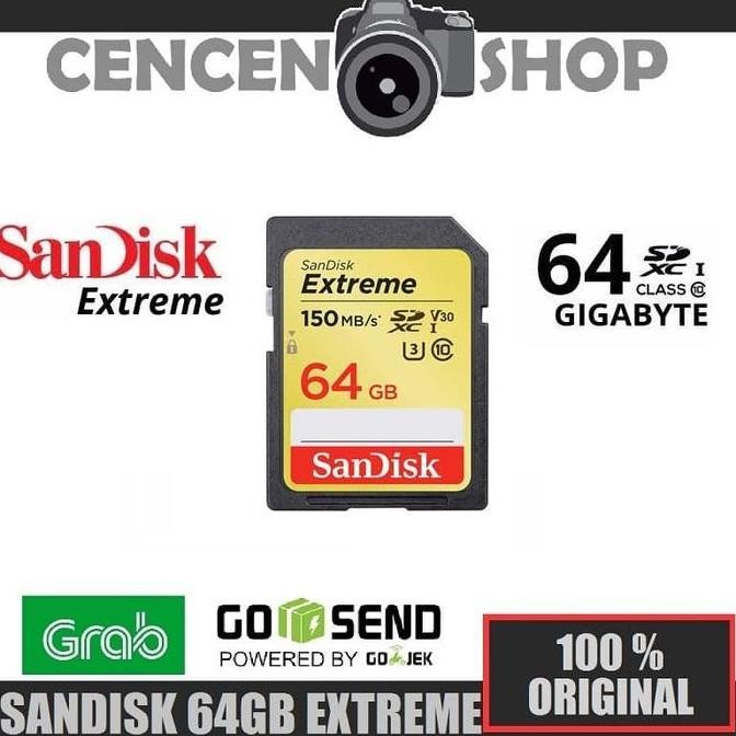 Terbaik Sandisk Extreme 64Gb 150Mbps 64 Gb 100% Ori