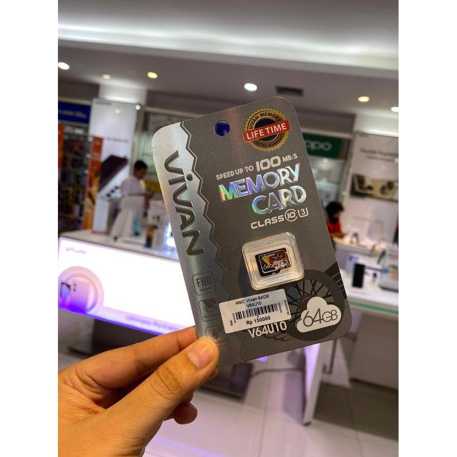 Terbaik Mmc Vivan 64 Gb V64U10 Garansi Resmi 100% Ori