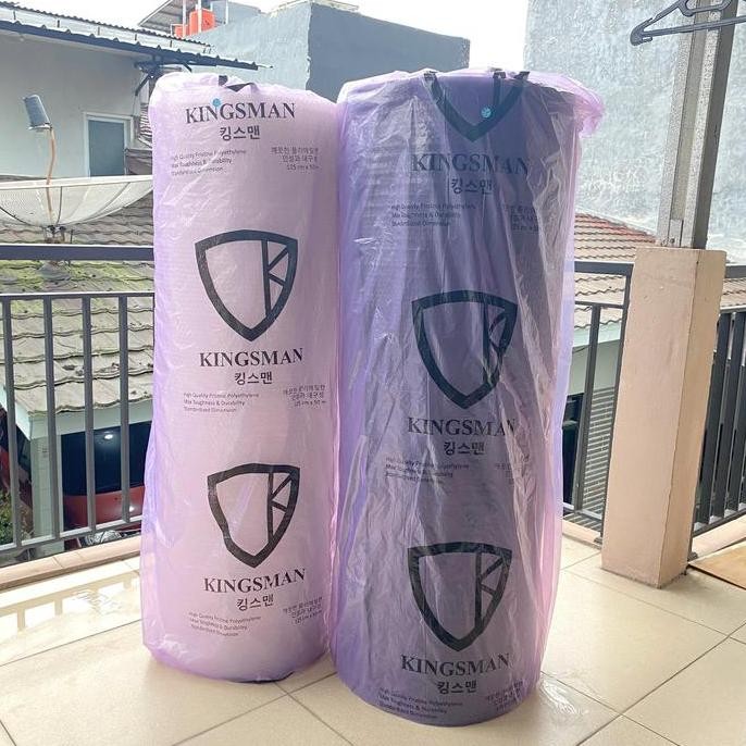 

Terbaik Bubble Wrap Roll Kingsman Premium Murah Bening & Hitam 125Cm X 50M 3 Kg - Bubble Plastik Packing 100% Ori