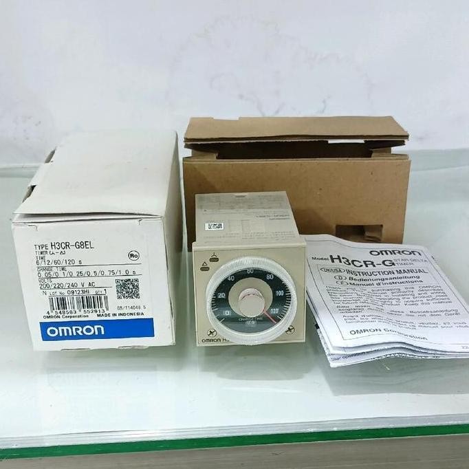 Terbaik Timer Omron H3Cr-G8El Start Delta Asli Ori Omron 100% Ori