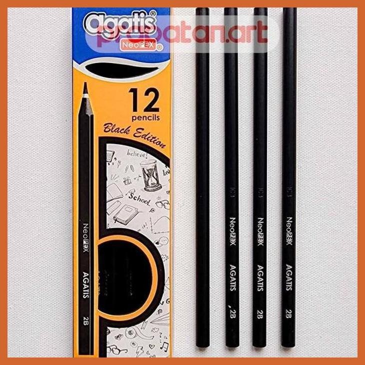 

(ATK) PENSIL TULIS AGATIS 2B | 1 BOX ISI 12PCS | WRITING PENCIL | PENSIL 2B ALAT TULIS LUKIS SEKOLAH KULIAH GAMBAR KANTOR