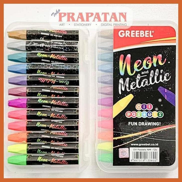 

(ATK) GREEBEL NEON & METALLIC OIL PASTEL NM-12C | CRAYON MINYAK ALAT TULIS LUKIS SEKOLAH KULIAH GAMBAR KANTOR