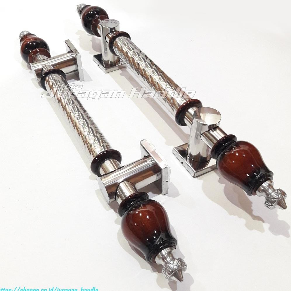 Handle Pintu Rumah 50 Cm Gagang Pintu Kayu Jati Tarikan Pintu Kupu Tarung Pegangan Pintu Minimalis