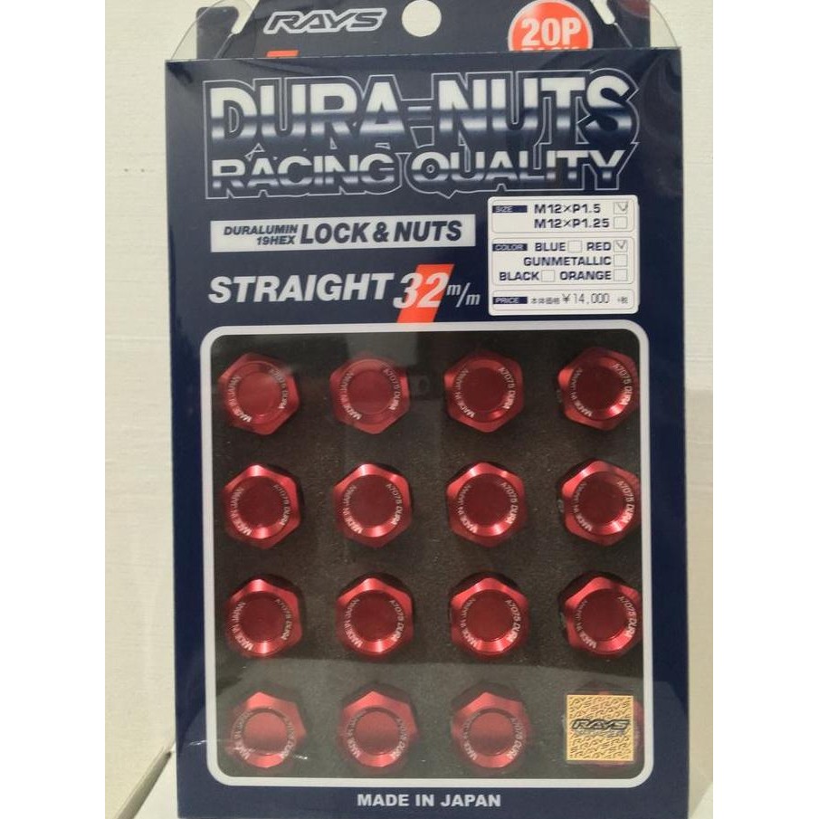 

Rays Dura-Nuts Lug Nut - Red