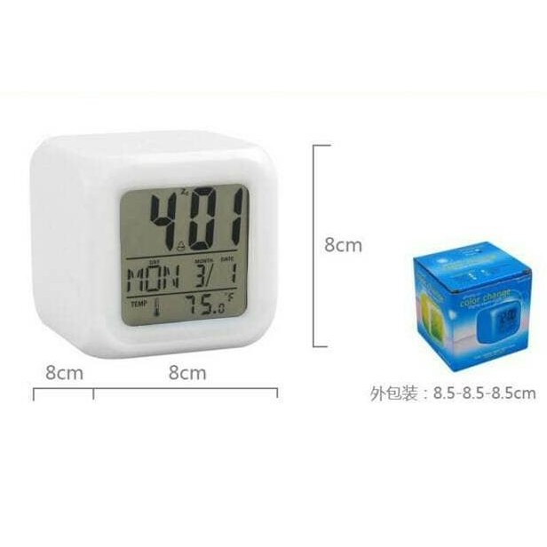 DS11 >> Jam Digital Led & Suhu Kabin - Dashboard Mobil - Led Warna Unik Murah