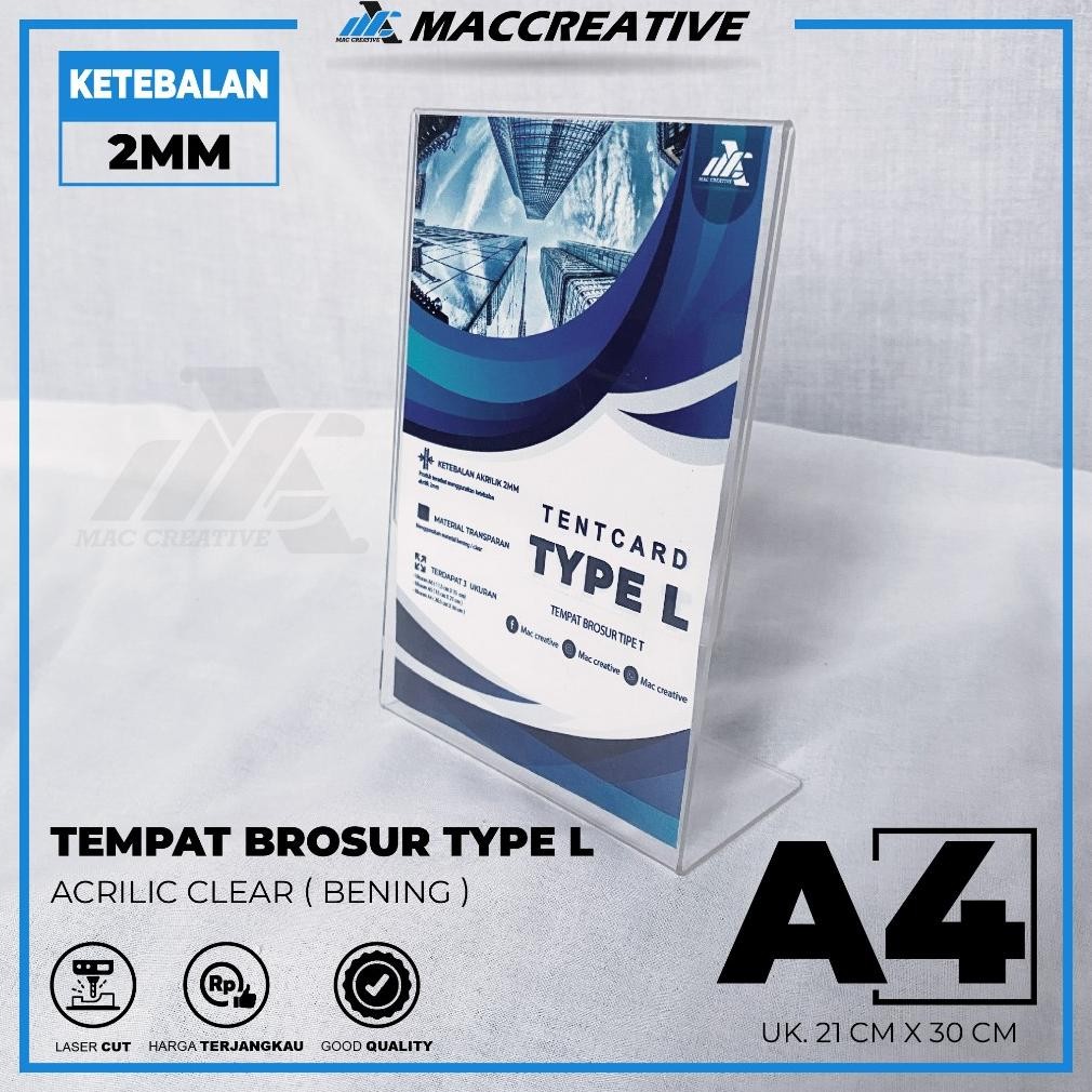 

Terlaris Tempat Brosur / Tent Holder / Tent Card Akrilik Display Ukuran A4 ( 21 X 30 ) Ha-147