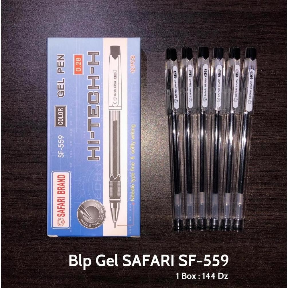 

Termurah Kyon | 12Pc Hitech Bulpen Pen Safari Brand Pulpen Pena Gel Hi Tech 0.28 Hitam / Gel Pen Hi-Tech-H Safari Sf-559 Original Ta-68