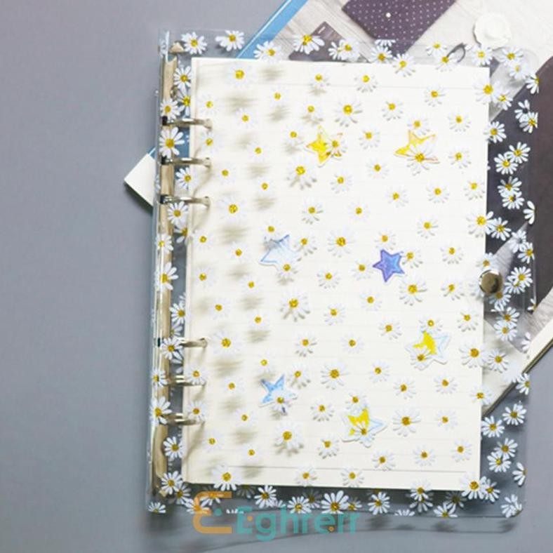 

Cod Eg-Buku Rekening Tangan Daisy Soft Shell Pvc Binder Transparan A5/A6 Notebook-Eghrerr Me41