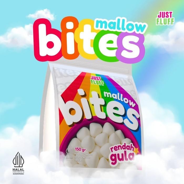 

Marshmallow Bites Justfluff [Plain Marshmallow] [Rendah Gula] [Halal] [150G]