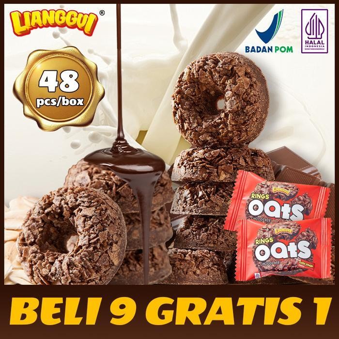 

Exclusive Lianggui Food Biskuit Renyah Oatmeal Cokelat,300G/1 B0X | Beli 9 Gratis 1 Cemilan Lezat Dan Laris Untuk Kebutuhan Sehari-Hari, Pengganti Sarapan, Makanan Siap Saji.