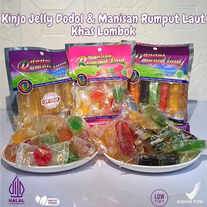 

[Halal] Kinjo Jelly Candy Dodol Rumput Laut 90G