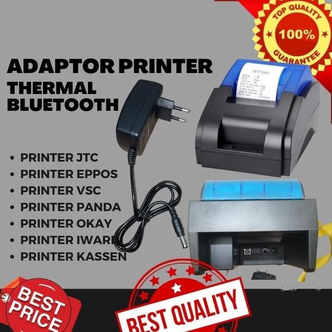 ''Terlaris" Adaptor Printer Bluetooth Thermal 9V 2A Printer Minipos Printer Kassen Murah
