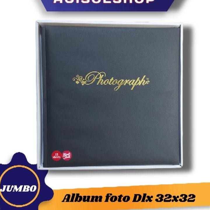 Album Foto Magnetic Dlx Jumbo Cover Fotografh Exclusive 32X32Cm Album Foto Pernikahan Album Foto Kel