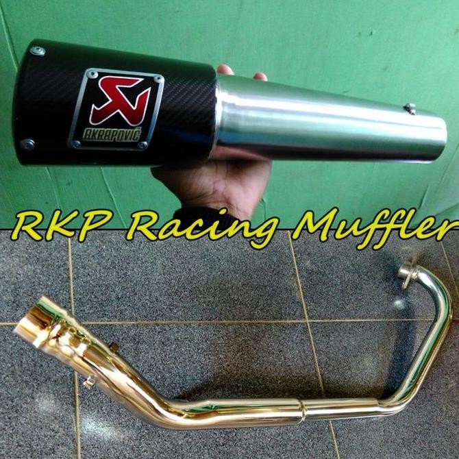 Knalpot Akrapovic gard carbon full system untuk Motor R15 Original