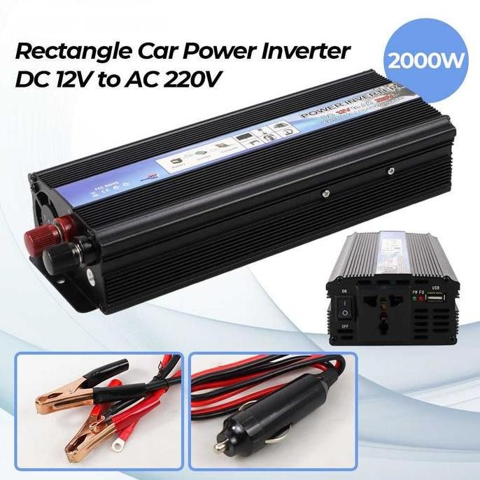 Power Inverter DC 12Volts to AC 220V 2000 Watt [terbaik]