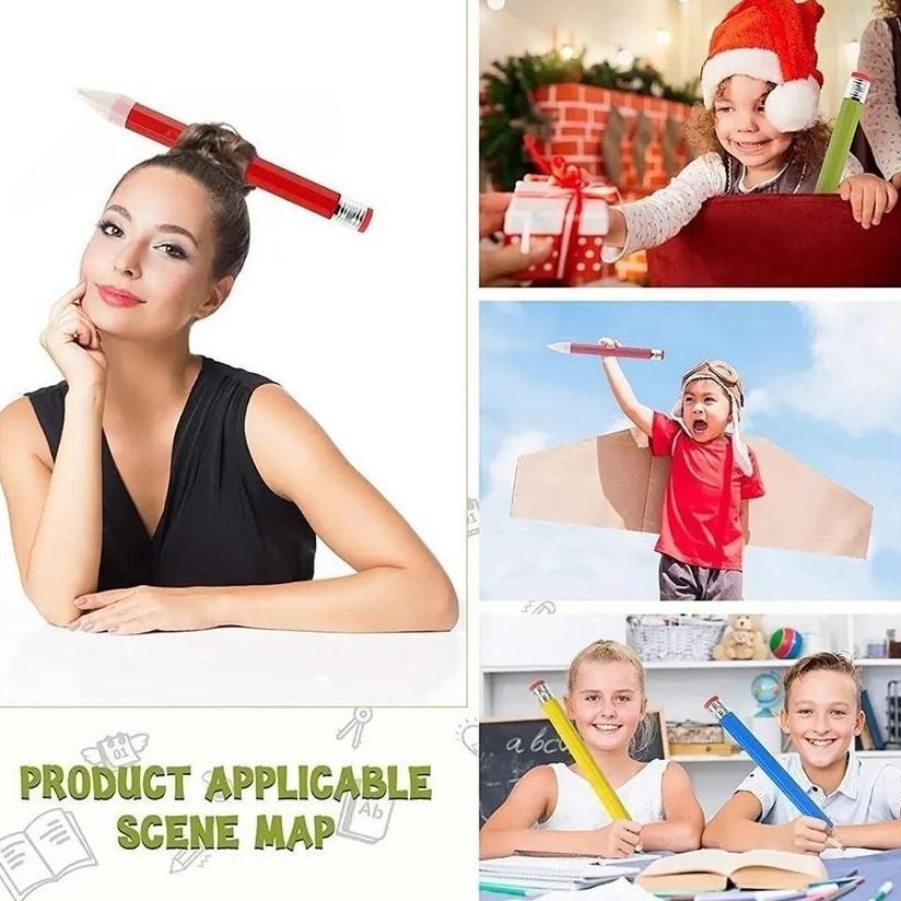 

Ct_C1077 Pensil Jumbo Besar 33 Cm Mainan Pencil Pensil Jumbo Hiasan Photo Kado Ka-67