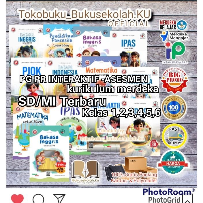 SALE PROMO  BUKU PANDUAN GURU KURIKULUM MERDEKA PG PR  KELAS 1,2,4,5 SD/MI TERBARU 2024 INTAN PARIWA