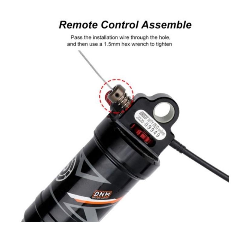 Premium DNM Rear Shock 165 mm Remote Control Rear Shock DNM AO38RC Air Rebound Sepeda MTB High Quali