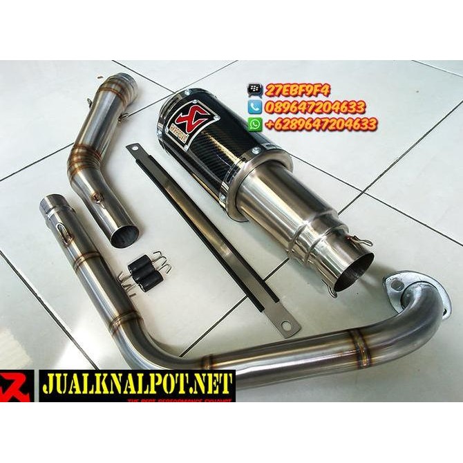 Knalpot Vixion Akrapovic MotoGP Lorenzo Carbon Full System Original