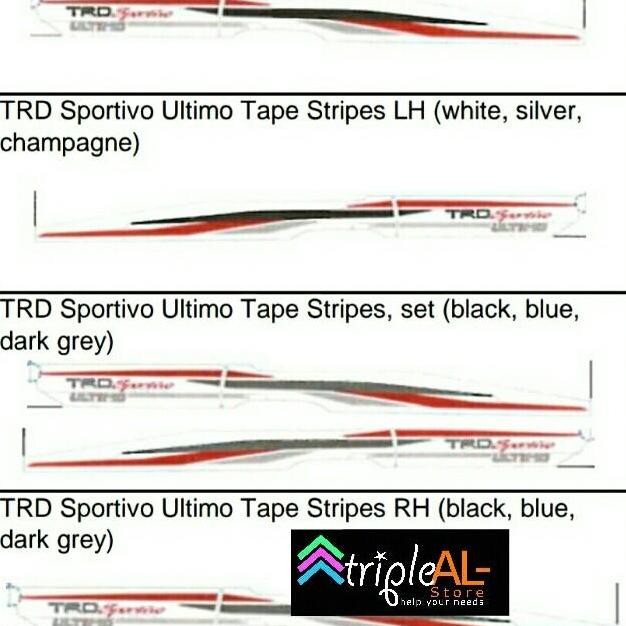 Stiker Rush TRD Ultimo Sticker original Toyota Original