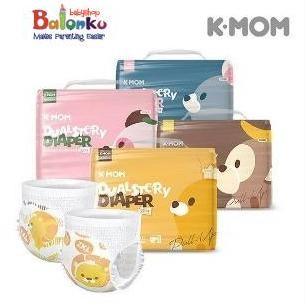 Terbaik K-Mom Dual Story Pull Up Diapers / Pants - Size L, Xl, Xxl, Xxxl 100% Ori