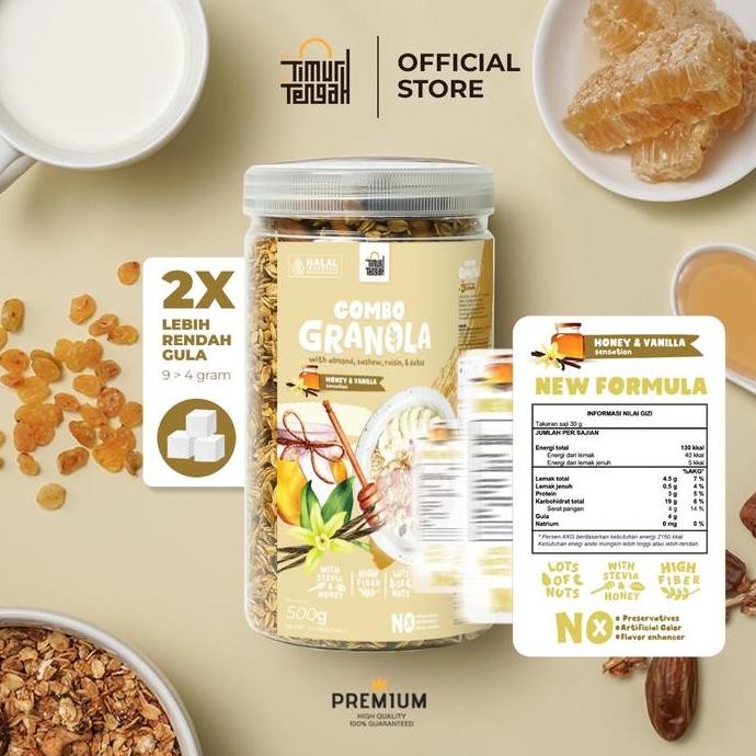

Granola Vanilla 500 gr Sereal Makanan Sehat