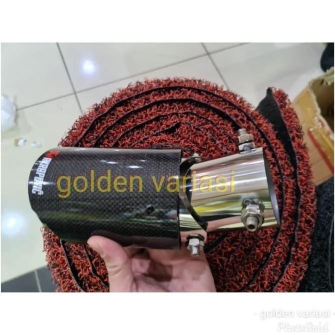 Buntut Knalpot / Muffler Mobil Honda HRV 2022 Akrapovic Carbon Original