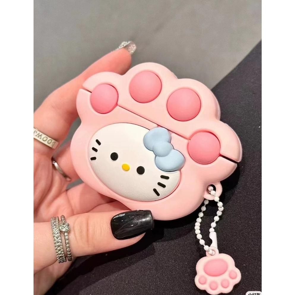 Diskon Case Cat Paw Hk Face Cover Air Pods Gen 1/2/3 / Airpods 4 / Airpods Pro Sarung Pelindung Free