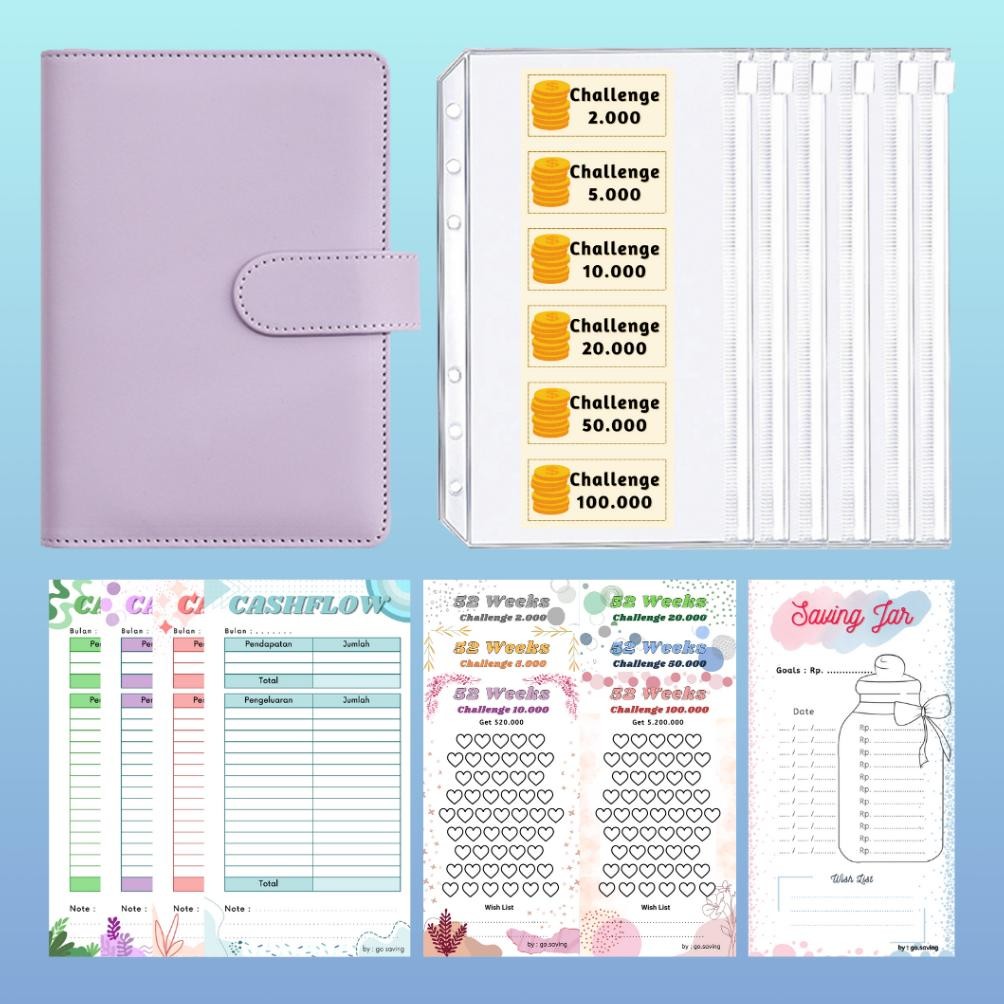 

Salt [Part 4] Paket Lengkap Binder Keuangan / Paket Binder Budgeting / Paket Saving Challenge / Paket Tantangan Menabung /PaketBudgeting Ka-79